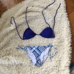 ~OP BLUE AND WHITE STRING BIKINI~